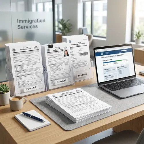 Modern Immigration Document Organization | Visa, Asylum & Work Forms