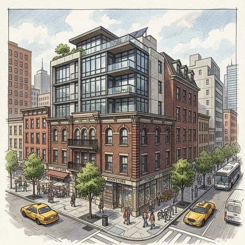 Urban Building Drawing in Irkutsk City - Architectural Design