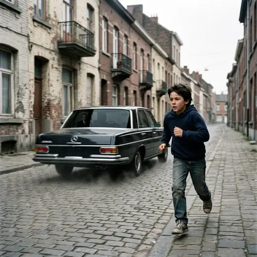 Boy Chases Mafia Car