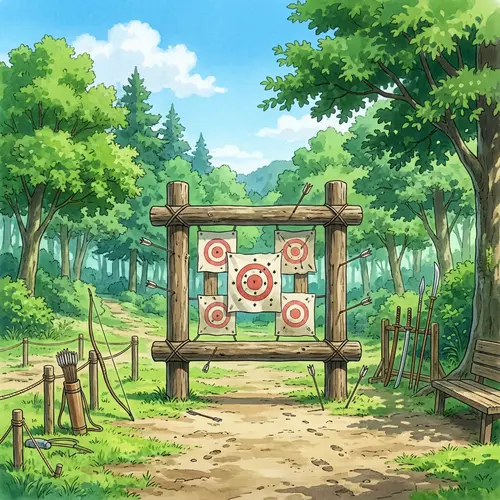 Outdoor Training Field for Archery & Combat | Anime-Inspired Setup