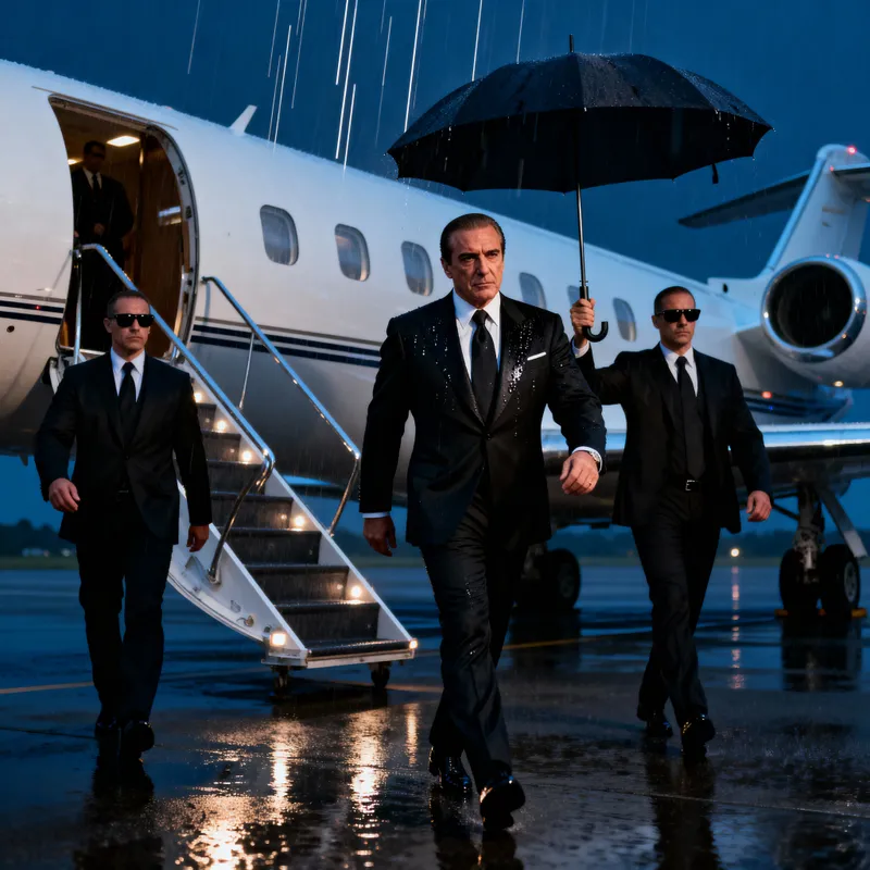 Italian Mafia Boss Steps Off Private Jet