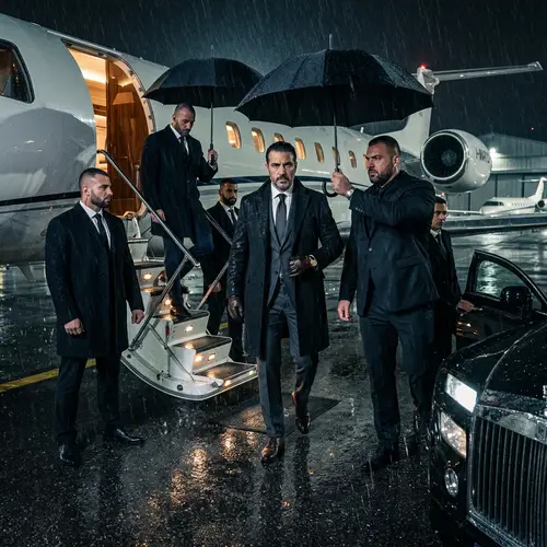 Italian Mafia Boss Steps Off Private Jet