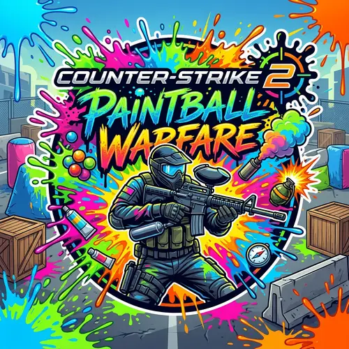 Counter Strike 2 Paintball Logo Design
