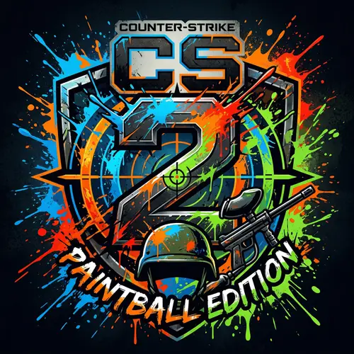 CS 2 Paintball Edition Logo - Tactical Shooter & Paintball Fusion