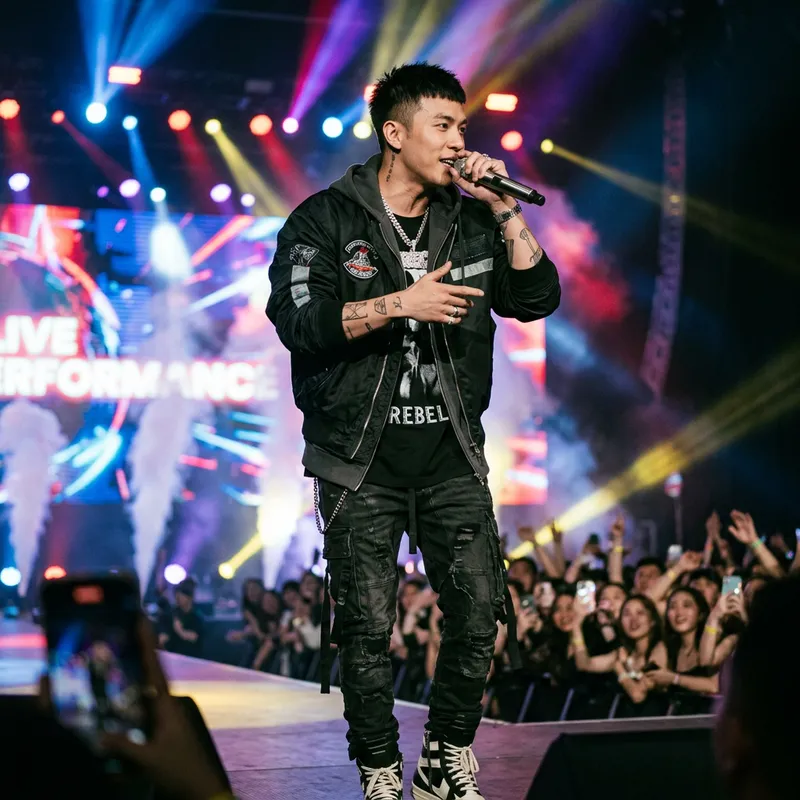 Male Rapper Similar to Favé | Energetic Live Performance