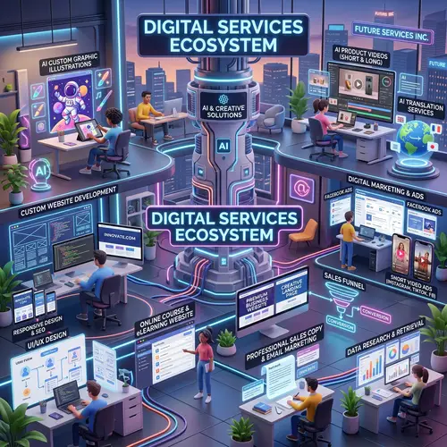 AI Graphic Illustrations | Product Videos | Translation Services