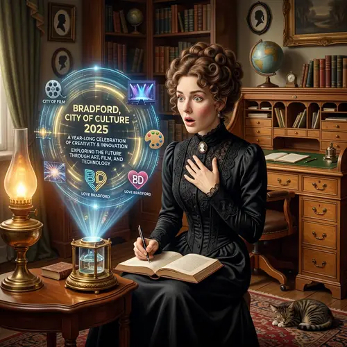 Charlotte Bronte Reacts to Bradford City of Culture 2025 - Imaginative Scene