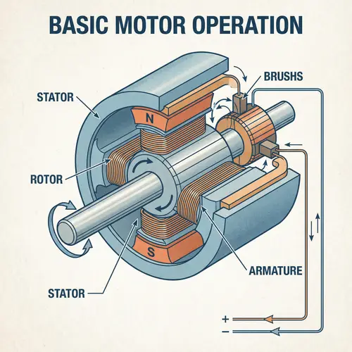 Motor Mechanics: Rotor, Stator and Armature in Action