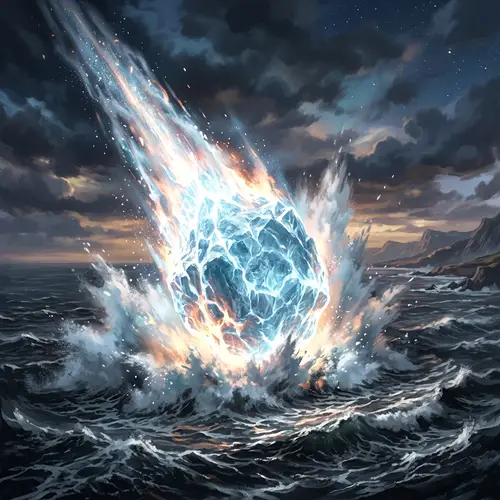 Mysterious Ice Meteorite Falls into the Sea