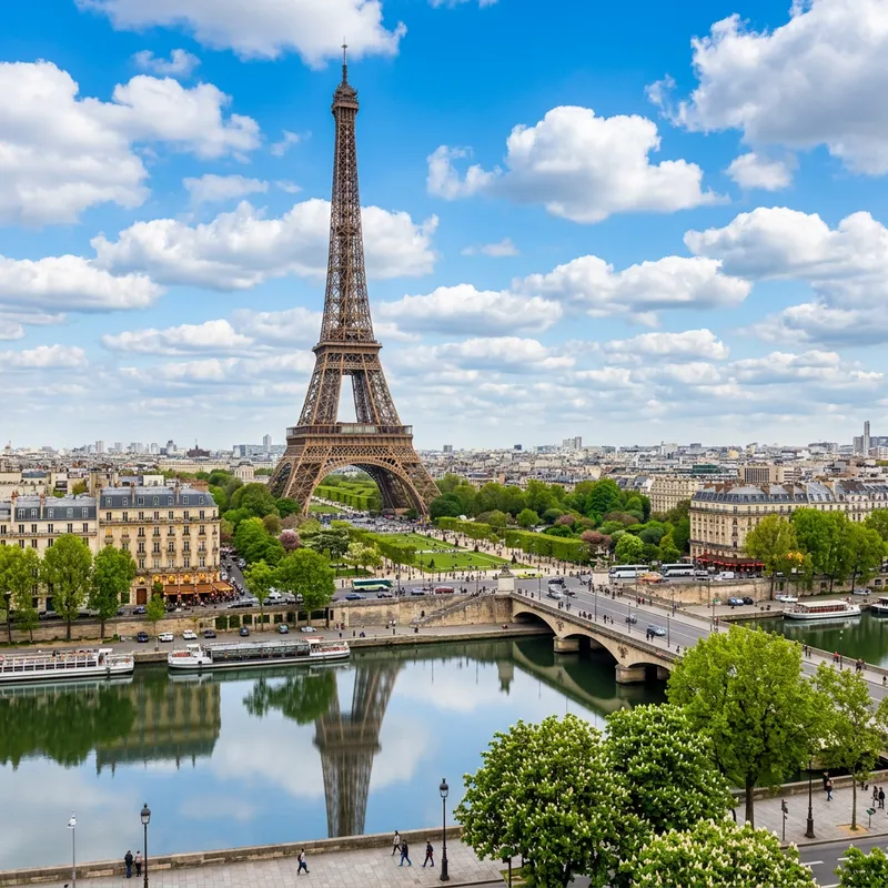 Eiffel Tower Paris View | Iconic Landmark in Europe
