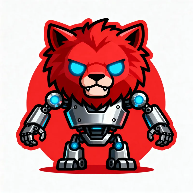 Unique Beast-Robot Mascot Logo Design