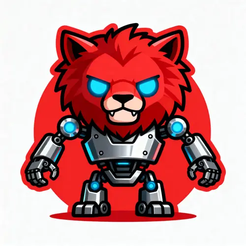Unique Beast-Robot Mascot Logo Design
