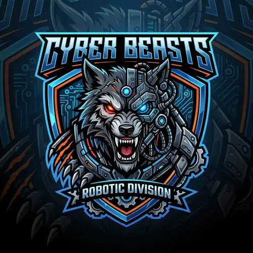 Unique Beast-Robot Mascot Logo Design