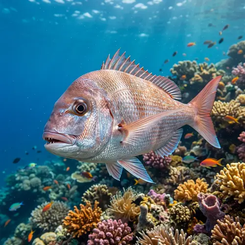 Haughty Seabream Fish - Exquisite Marine Beauty