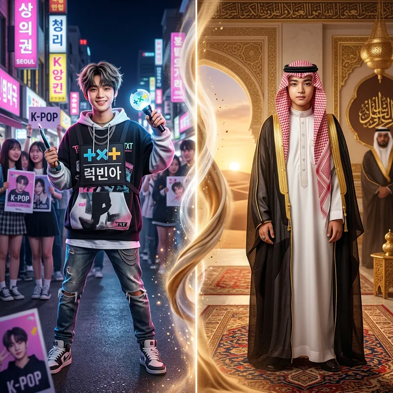 Korean Boy Transforms into Saudi Prince at Age 14
