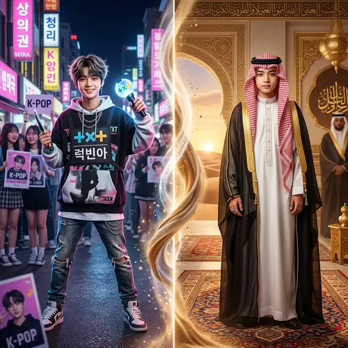 K-pop Boy to Saudi Prince Transformation