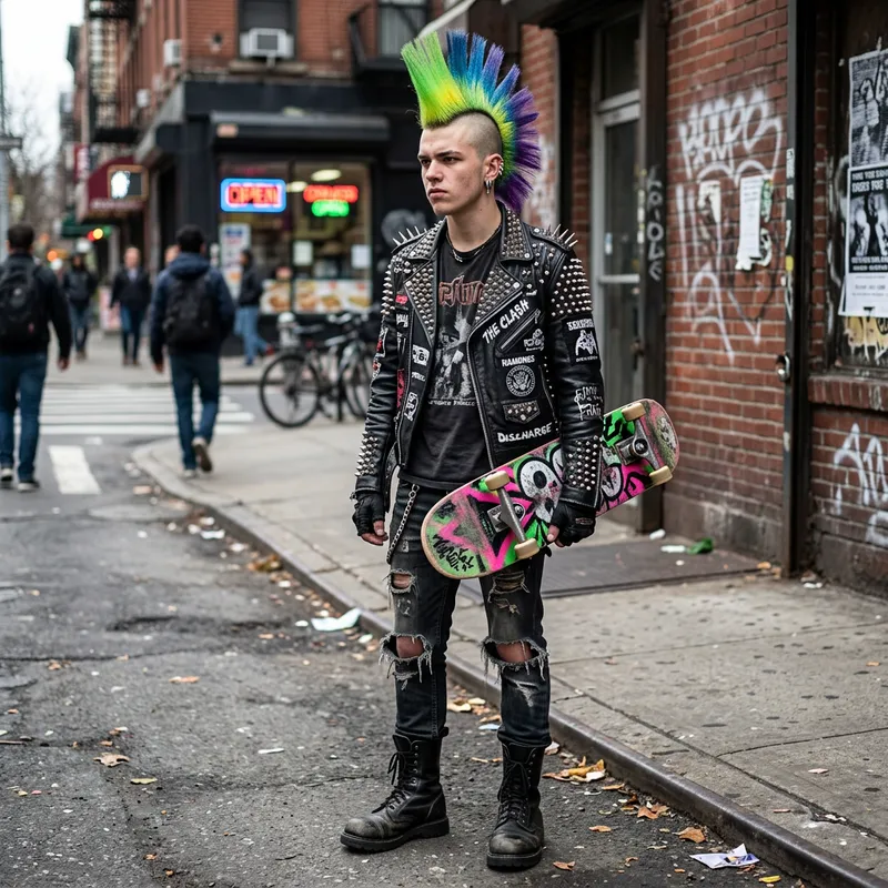 Edgy Punk with Bold Attitude