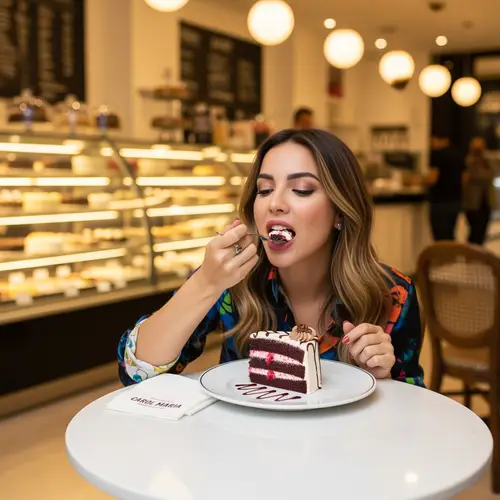 Anitta Enjoys Cake at Carol Maria Bakery
