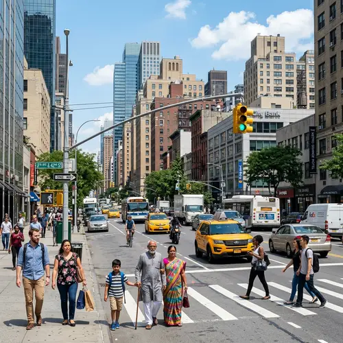 Diverse Traffic Scene in Urban City
