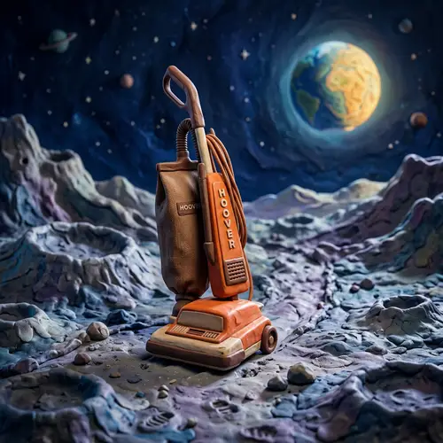 Whimsical 1970s Claymation Hoover Art Scene