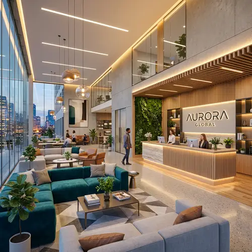 Modern Welcoming Reception Area Design