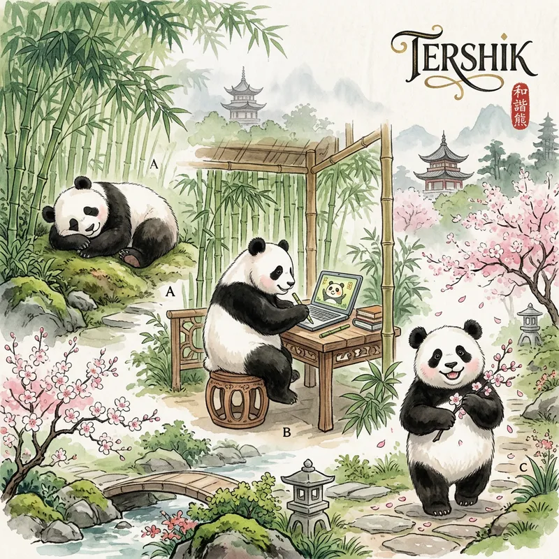 TERSHIK Panda: A Day in the Life of an Oriental Culture Panda