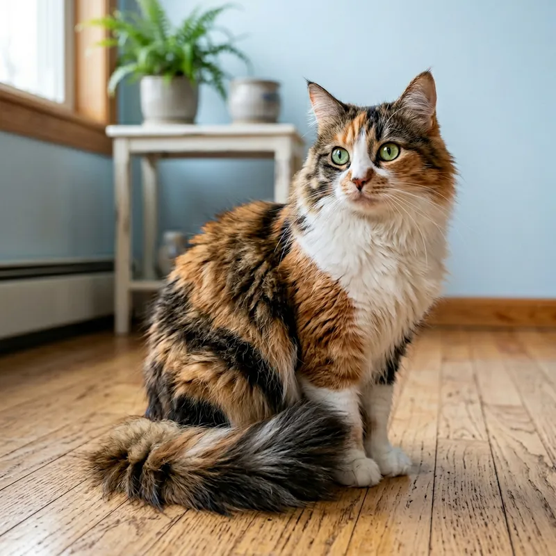 Beautiful Calico Cat | Charming Feline Companion