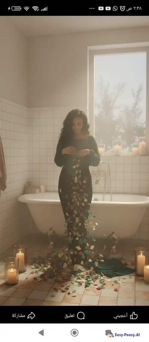 Vulnerability in a Serene Bathroom Retreat