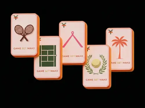 Tile Arrangement for Tennis-Themed Designs