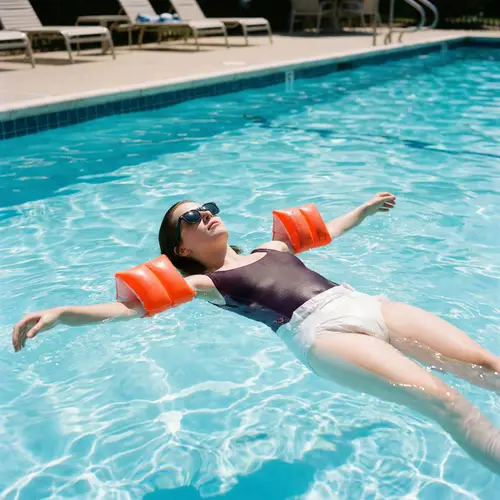 Fun Pool Day with Floaties and Diapers