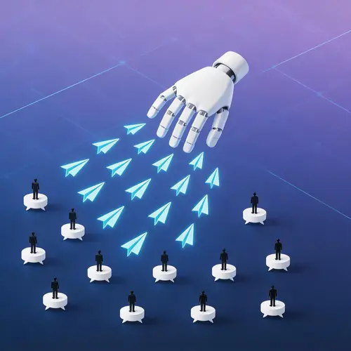 Robotic Hand Launches Glowing Paper Airplanes - 3D Art