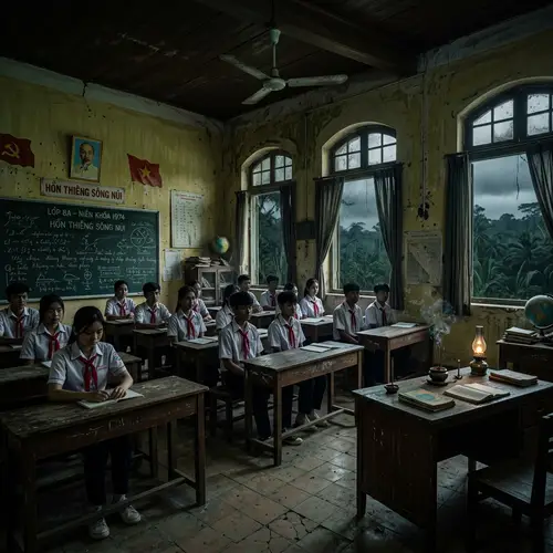 Eerie Vietnamese Classroom: A Unique Experience