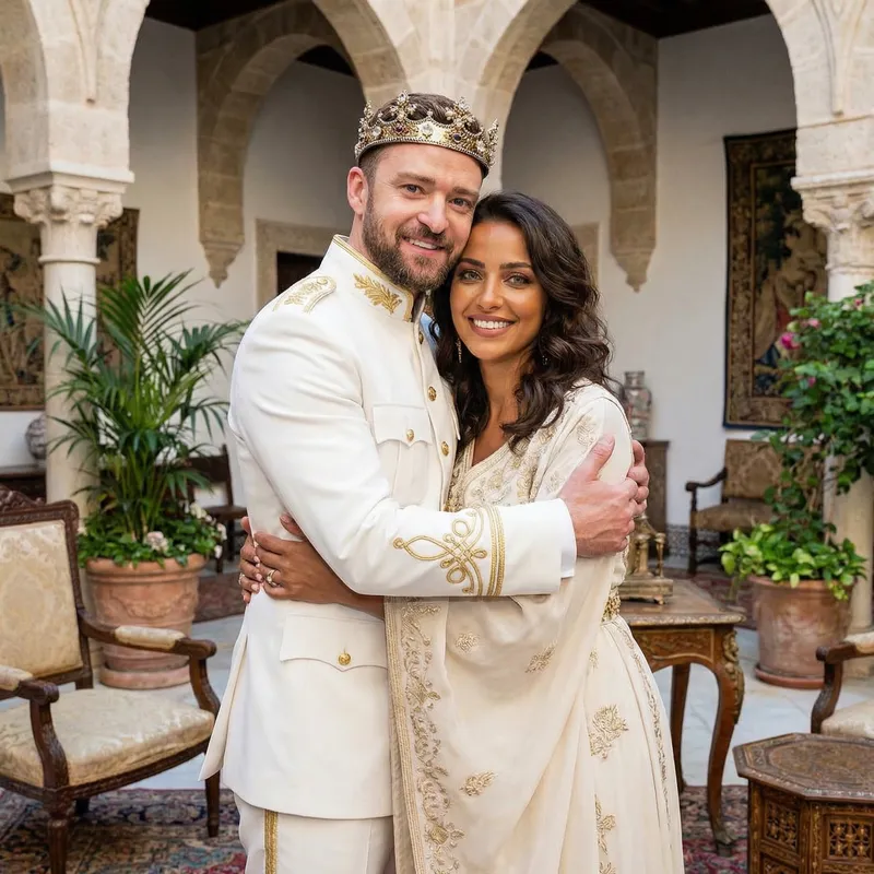 BTS Jungkook as King Embracing Arabic Beauty in Stunning Royal Scene