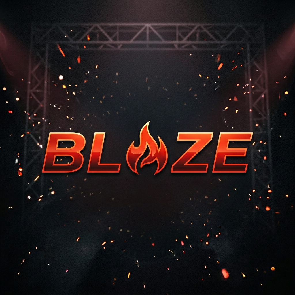 Blaze K-Pop Group Logo Design | AI Art Generator | Easy-Peasy.AI