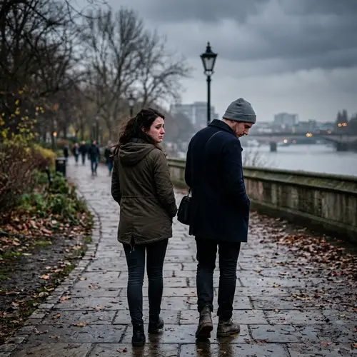 Sad Couple Turning Their Backs to Each Other