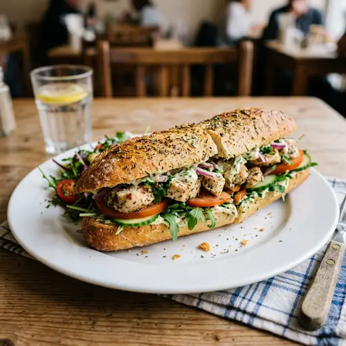 Delicious Chicken Baguette with Herbs | Recipe Inspiration
