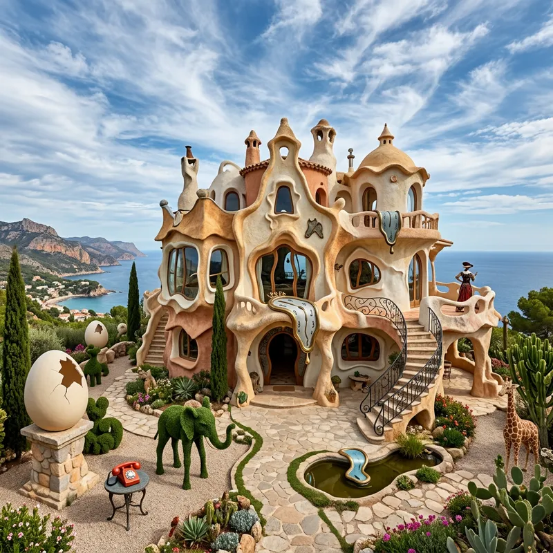 Surrealist Villa Inspired by Salvador Dali
