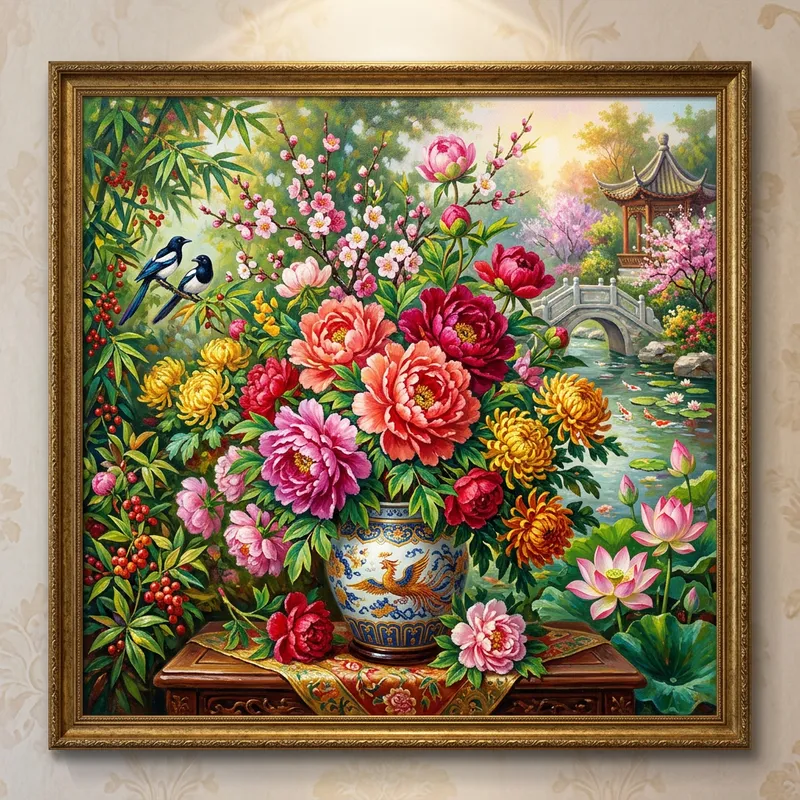 Blooming Riches: Prosperous and Auspicious Flowers Blooming Riches: Prosperous and Auspicious Flowers