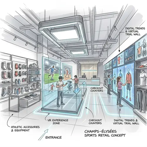 Cutting-Edge Virtual Reality Sports Retail Store | Champs-Élysées