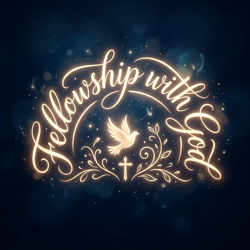 Graceful 'Fellowship with God' Logo Animation