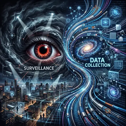 Duality of Data Collection and Surveillance - Intriguing Visual
