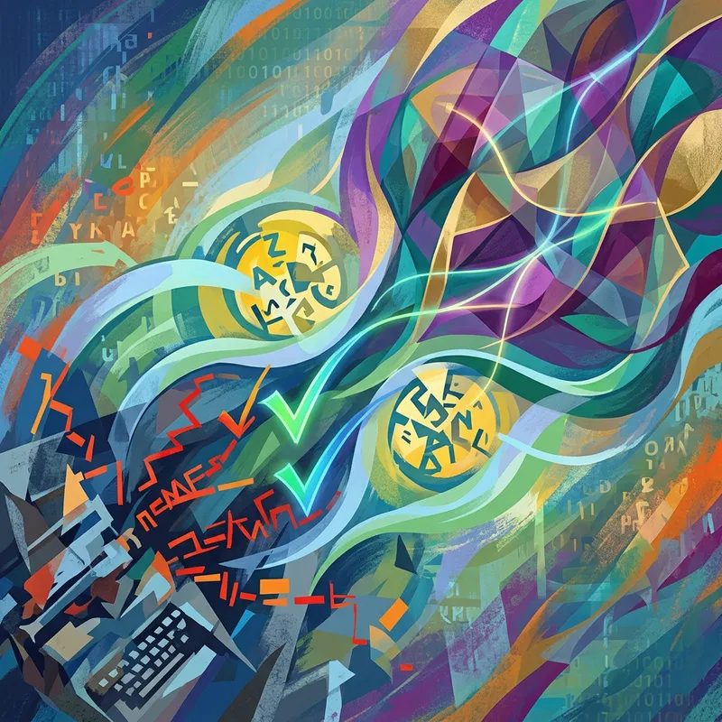 Text Processing Evolution in Abstract Art