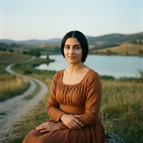 Modern Mona Lisa: Portrait of Tranquility