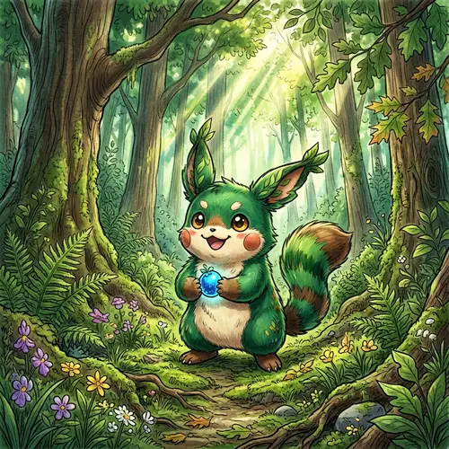 Enchanting Forest Creature Art | Unique Pokemon Sketch
