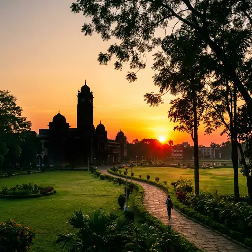 Serene Sunrise at IIT Kharagpur - A New Day of Promise