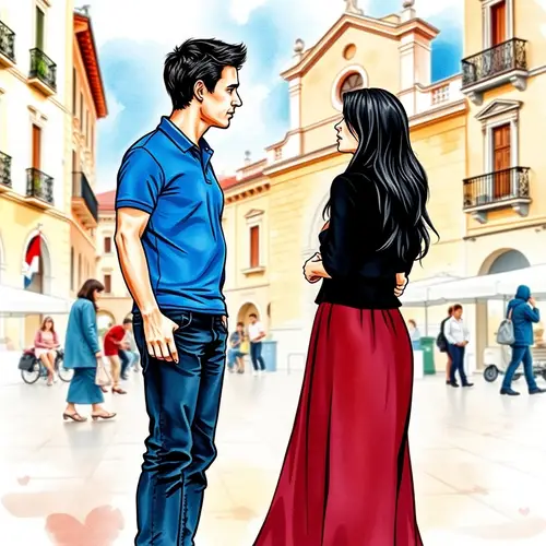 Romantic Watercolor Art of Piazza Sant’Oronzo