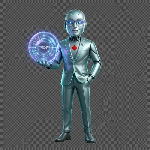 Luxury Tech Mascot for RockyLens Opticians