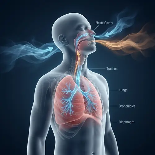 Detailed Anatomical Representation of Human Respiratory Process