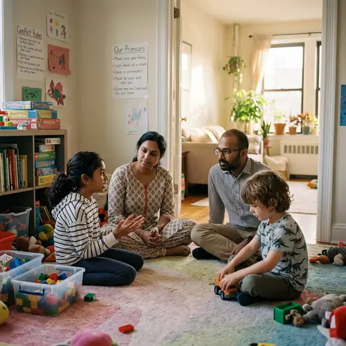 South Asian Parents Resolving Conflict with Mixed Race Children