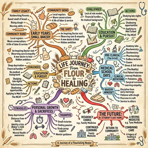 Mind Map of a Medical Student's Journey